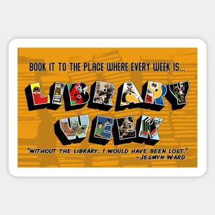 Library Week Postcard Sticker